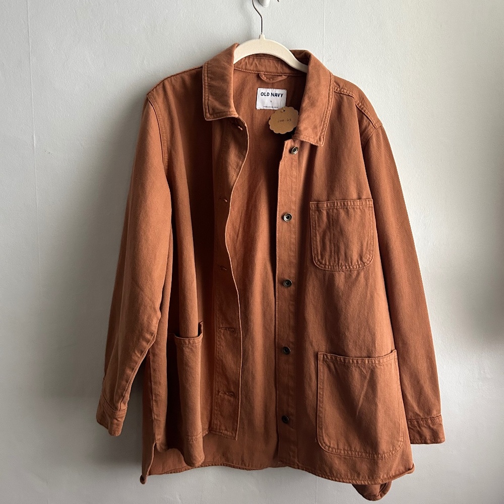 Old Navy gorgeous burnt orange shacket